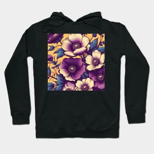 Purple Flowers Hoodie